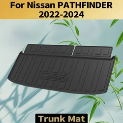 For Nissan PATHFINDER 2022-2024 Auto Car Cargo Liner All-Weather TPE Non-slip Trunk Mat Waterproof Tray Trunk Carpet Accessory