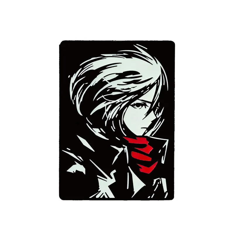 

Mikasa Ackerman Glow in The Dark Metal Pin Badge Anime Cosplay Brooch Bag Backpack Decoration Accessories