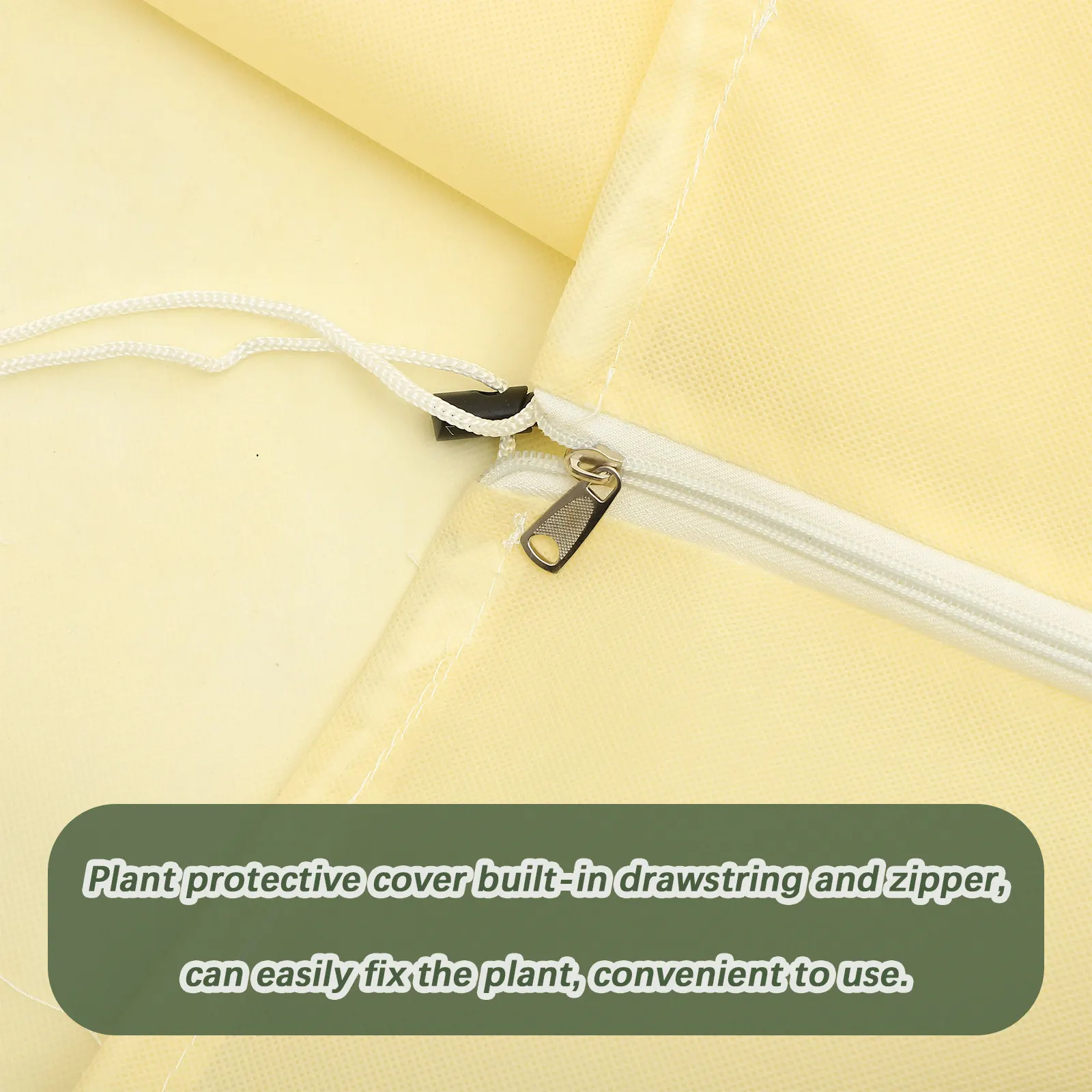 

Комплект из 2-х защитных чехлов от заморозков для растений, нетканые, с молнией и завязками, для сада и огорода, для защиты овощей на открытом воздухе