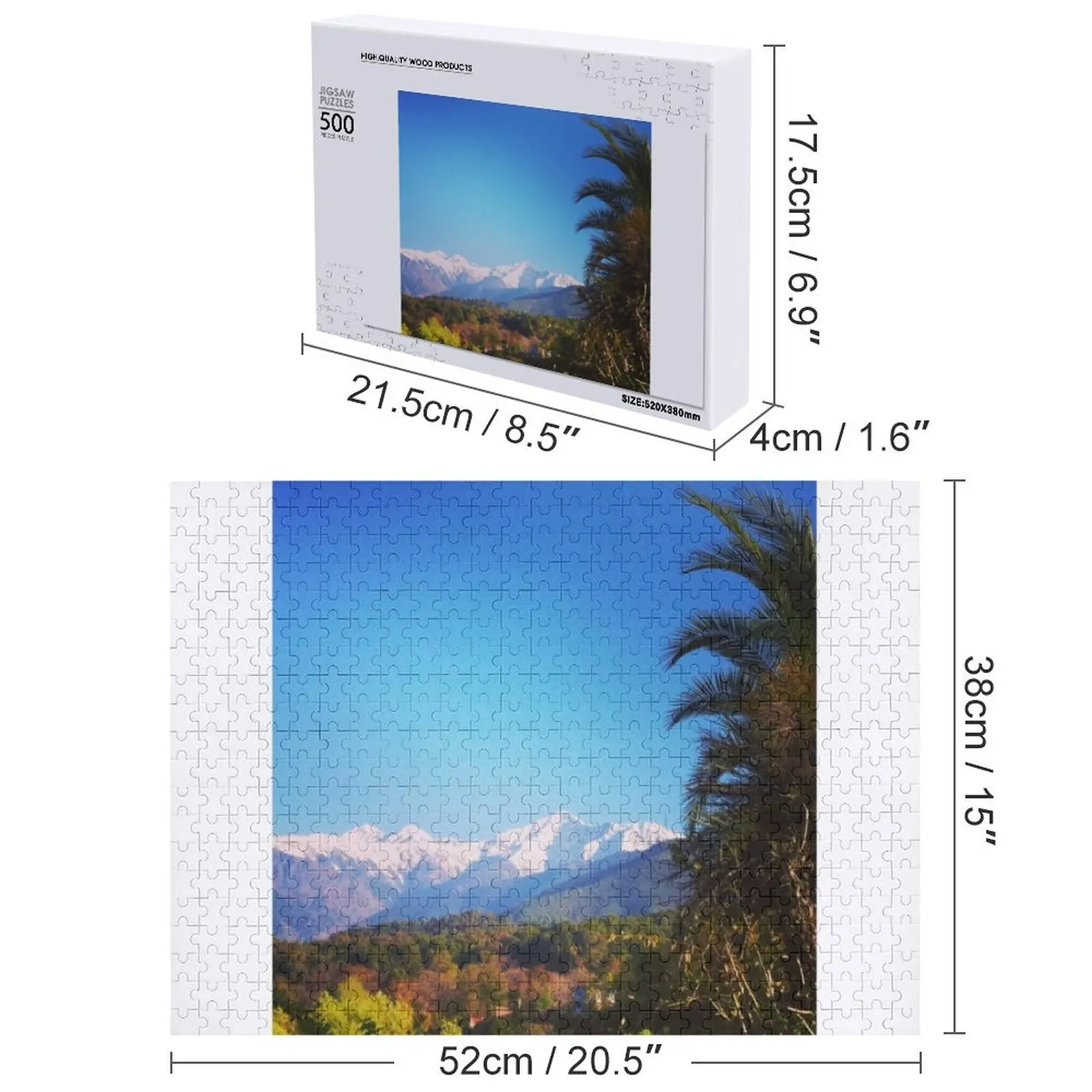 Пазл с гималайской пальмой, рождественские подарки, фото на заказ, деревянное имя, индивидуальное изображение, головоломка