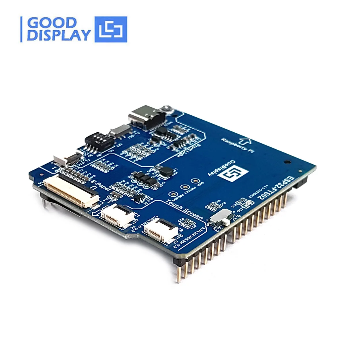 SPI E-Paper Adapter Board met Touch Front Light SD-kaart voor Raspberry Pi & ESP32 E-Ink HAT, ESP32-FTS02