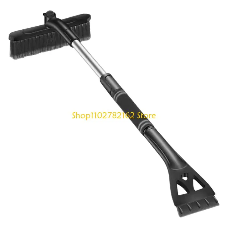 547B Heavy Duty Ice Scraper Snow Brush Combination Extendable Aluminum Rod For Car Windshield Roof