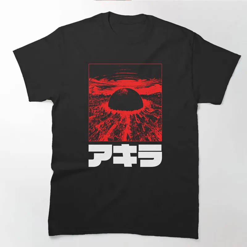 Akira Cyberpunk City Explosion Anime Gift T‑Shirt 0807 Retro Sci‑Fi Manga Graphic Tee Shotaro Kaneda Neo‑Tokyo Unisex Streetwear