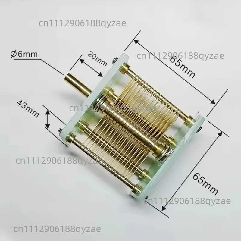 Suitable for Semi-manual Adjustable Capacitors 1Pcs High Power Air Variable Capacitors