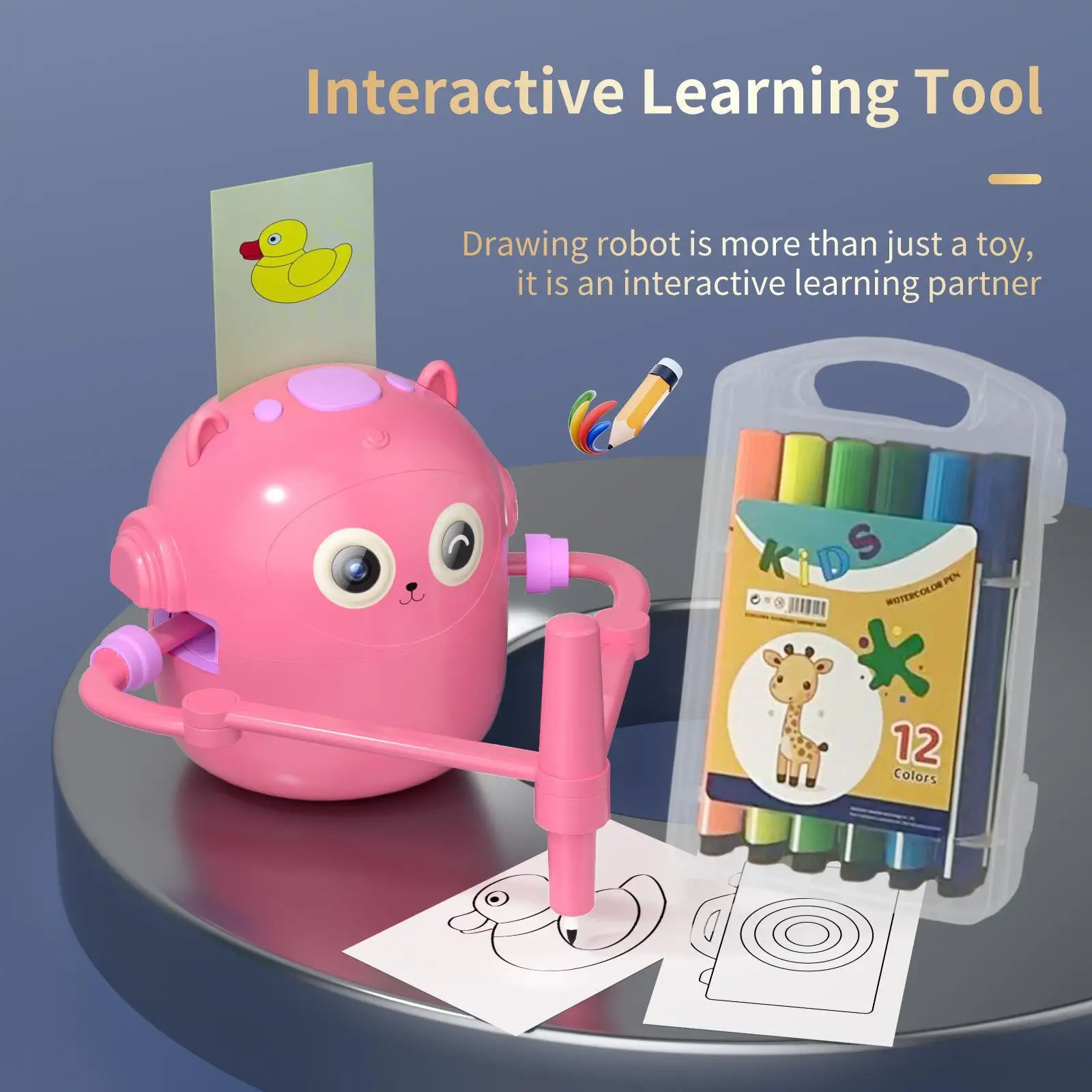 

Детский робот для рисования, обучающая игрушка для детей 3, 4, 5, 6, 7, 8 лет