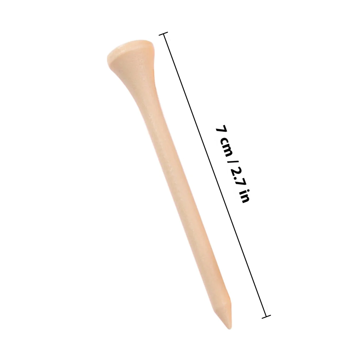 100 قطعة مسامير كروية خشبية 8.3 سنتيمتر خشب متين جولف تيز هيكل ثابت ليس من السهل كسر الملعب شوكة أداة معدات التدريب لوازم