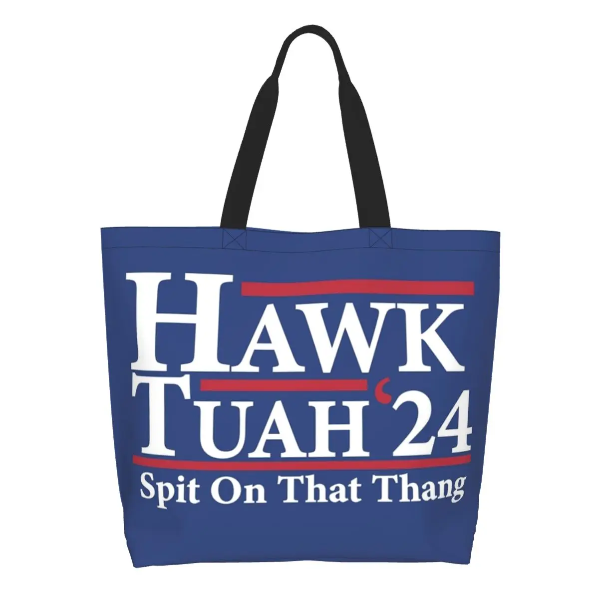 Street Unisex Hawk Tuah Spit On That Thang Funny Meme Accessories Shopping Bags Large Capacity Tote Bags Large