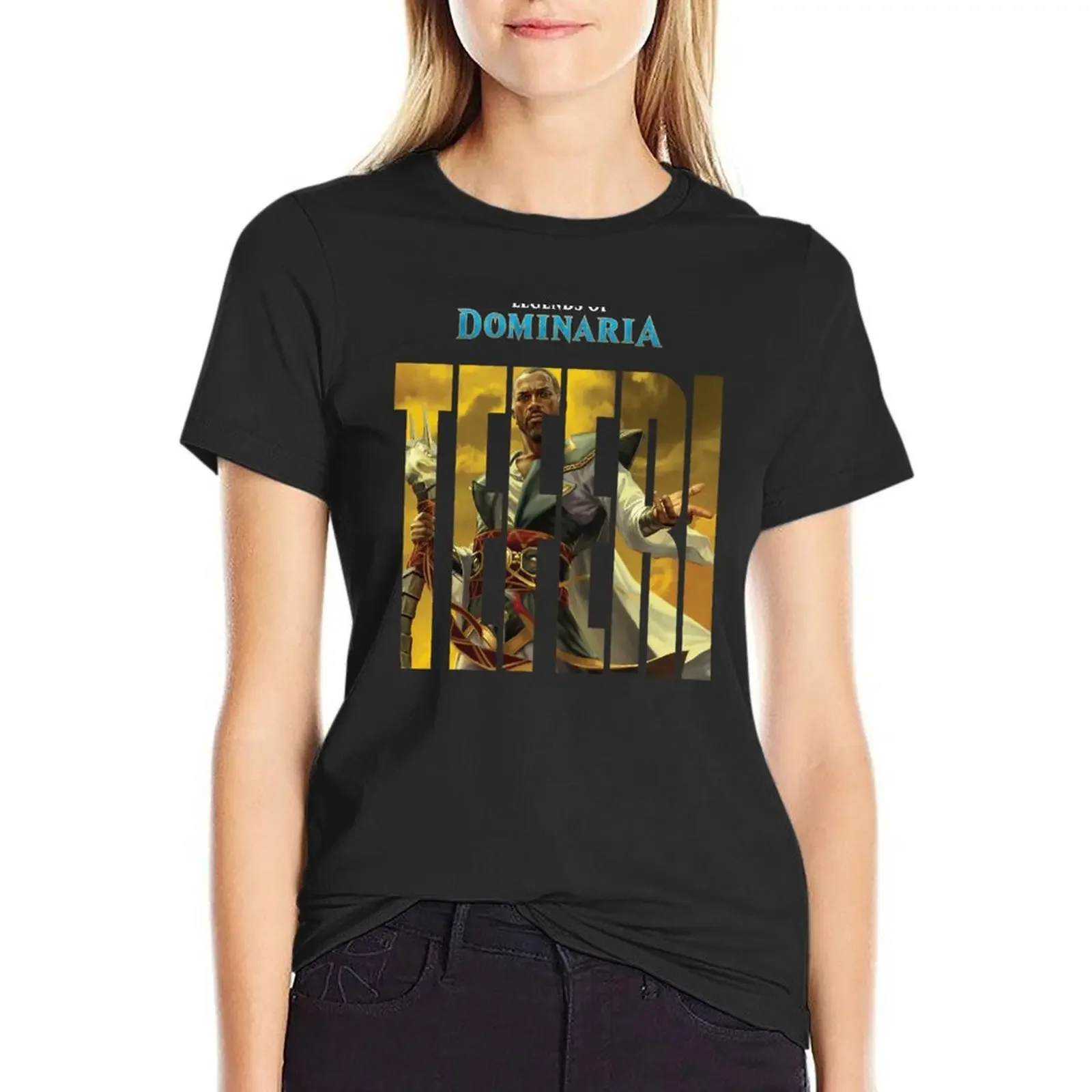 

Dominaria Teferi T-Shirt Blouse Short sleeve tee anime t-shirt dress for Women plus size