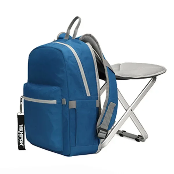 High Quality Backpack Chair Portable Camping Stool Foldable Chair with Double Layer Oxford Fabric Cooler Bag for Camping WT47