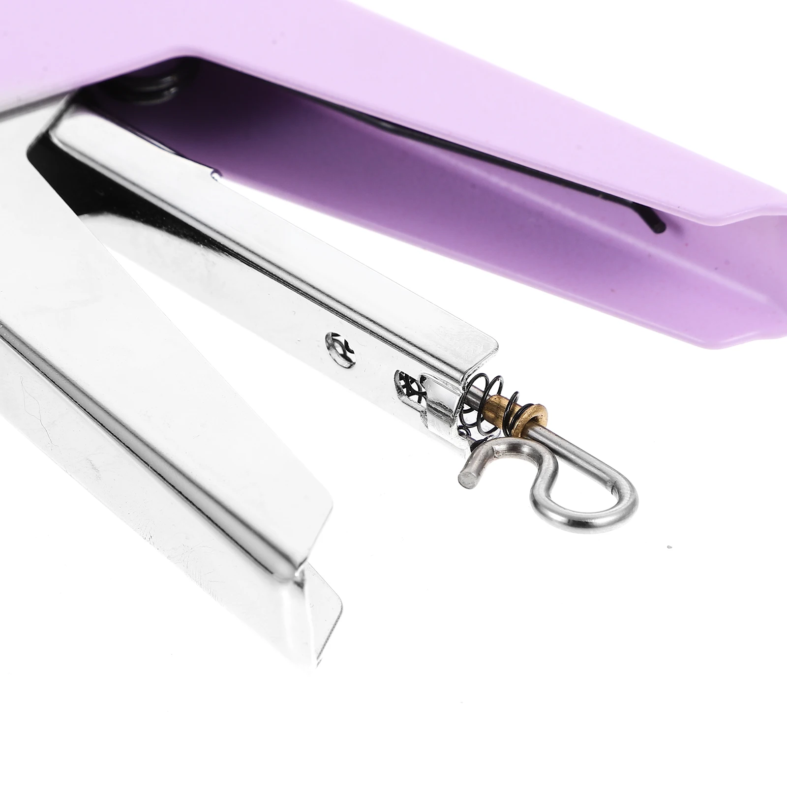 

Purple Handheld Stapler Office Metal Small Cute Desktop Kids Portable Reusable Non-Slip Stationery Aesthetic