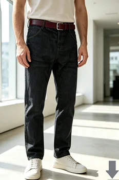 Men Fashion Straight Jeans Men 2025 New Stretch Slim Fit Pants Comfortable Soft Business Denim Trousers Male Brand Clothing 4