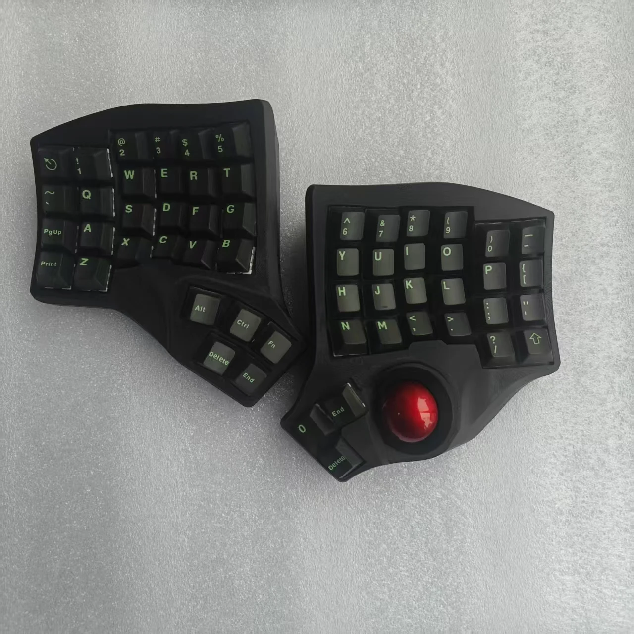 Charybdis MK2 4X6 Layout Trackball Split Keyboard Custom MX Welding Switch Wired/Bluetooth Wireless Split Mechanical Keyboard