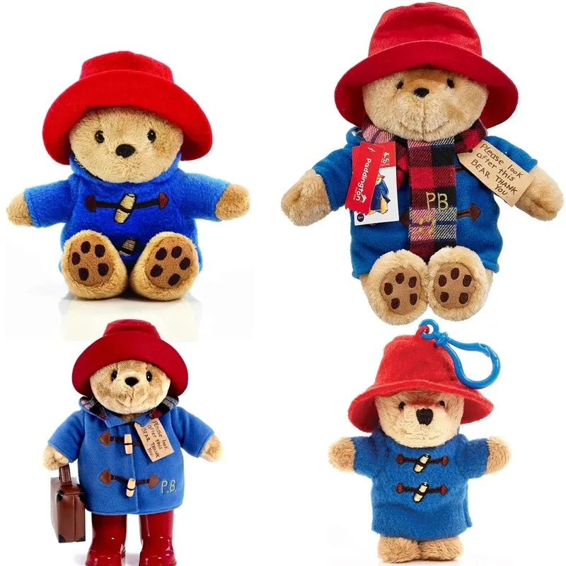 Kawaii  Paddingtons Bears Plush toy Small Bear Stuffed Dolls High Quality Children Christmas Birthday Gifts 28CM