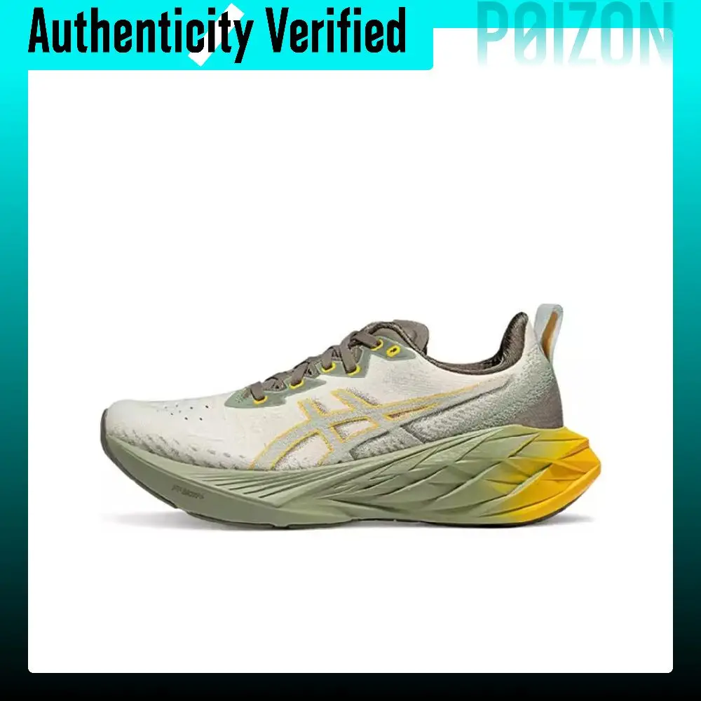 ASICS Novablast 4 Breathable Low top Running Shoes Men's Yellow Green 1011B997-020