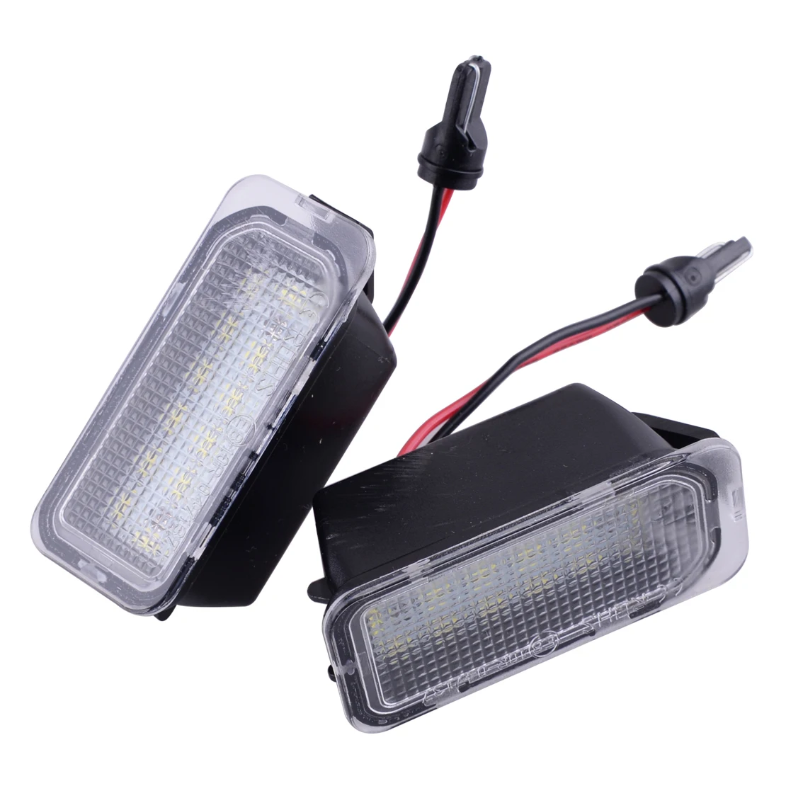 1 Pair 6M2A13550AA 1504964 LED Licence Plate Light Fit for Jaguar XF Ford Edge Escape Focus C2D16179 5105886 542119 1423046