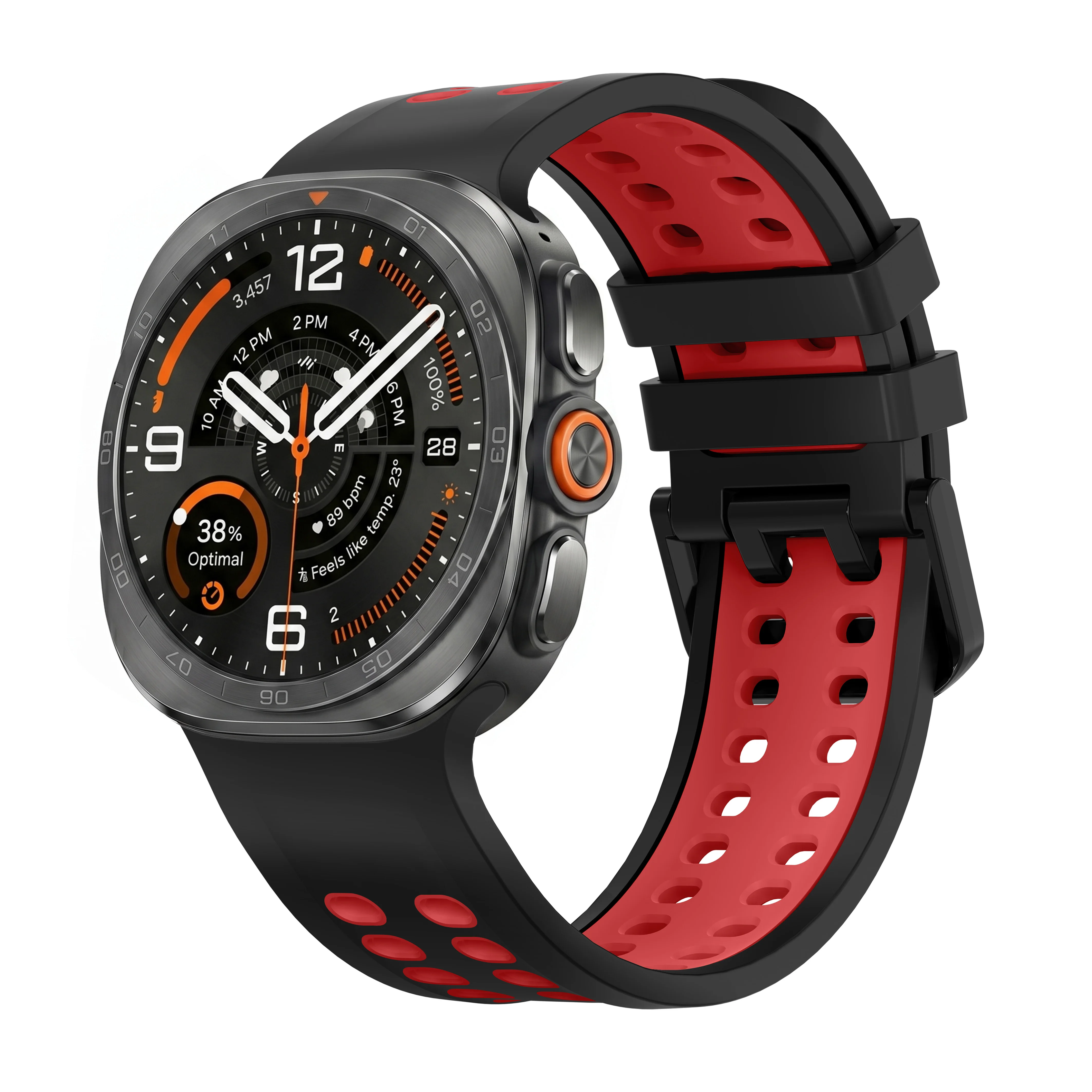 Atmungsaktives Silikonarmband für Samsung Galaxy Watch Ultra 2 Armband Sport Ersatzarmband Correa Galaxy Watch Ultra Zubehör – Detail 6