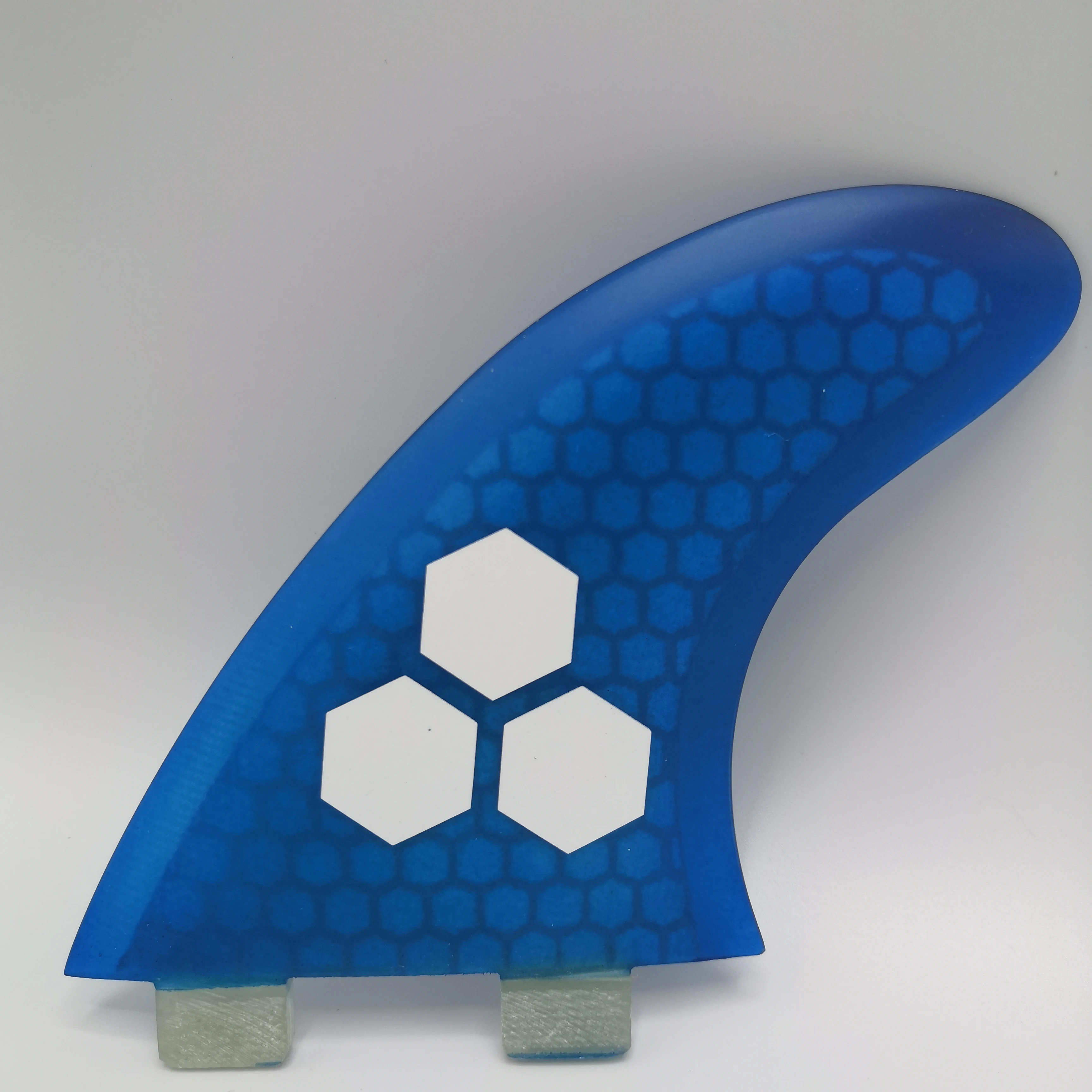 HONVI FCS G5 fiberglass honeycomb surfboard fin top quality Blue surf fins free shipping M size fin