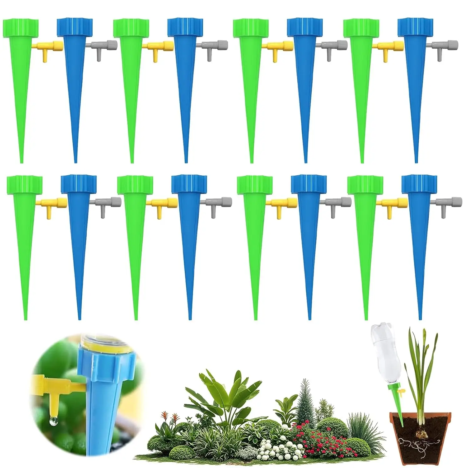 

Регулируемая система капельного орошения, 10 шт./1 упаковка, автоматическое самополивающееся устройство для точной доставки растений, теплицы, сада