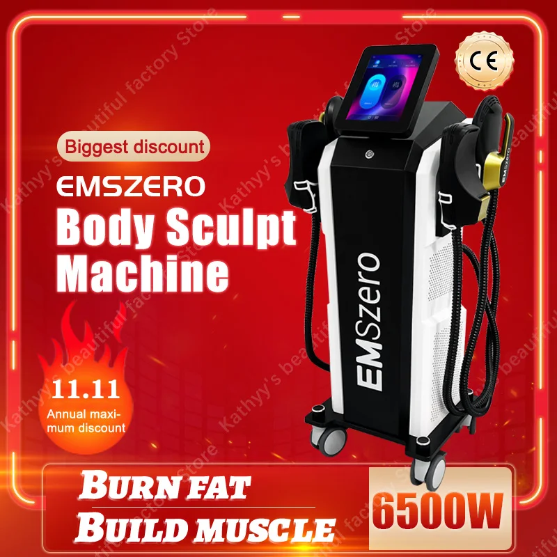 EMSzero 6500W Electromagnetic Body Sculpting Machine RF Slimming Fat Burning