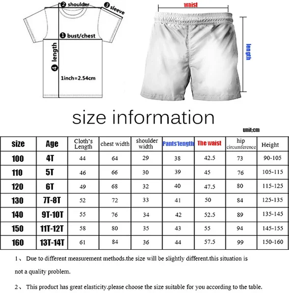 Ronaldo head print children\'s clothing summer kids T-shirt set pure cotton short-sleeved shorts 2-piece set boys and girls gifts