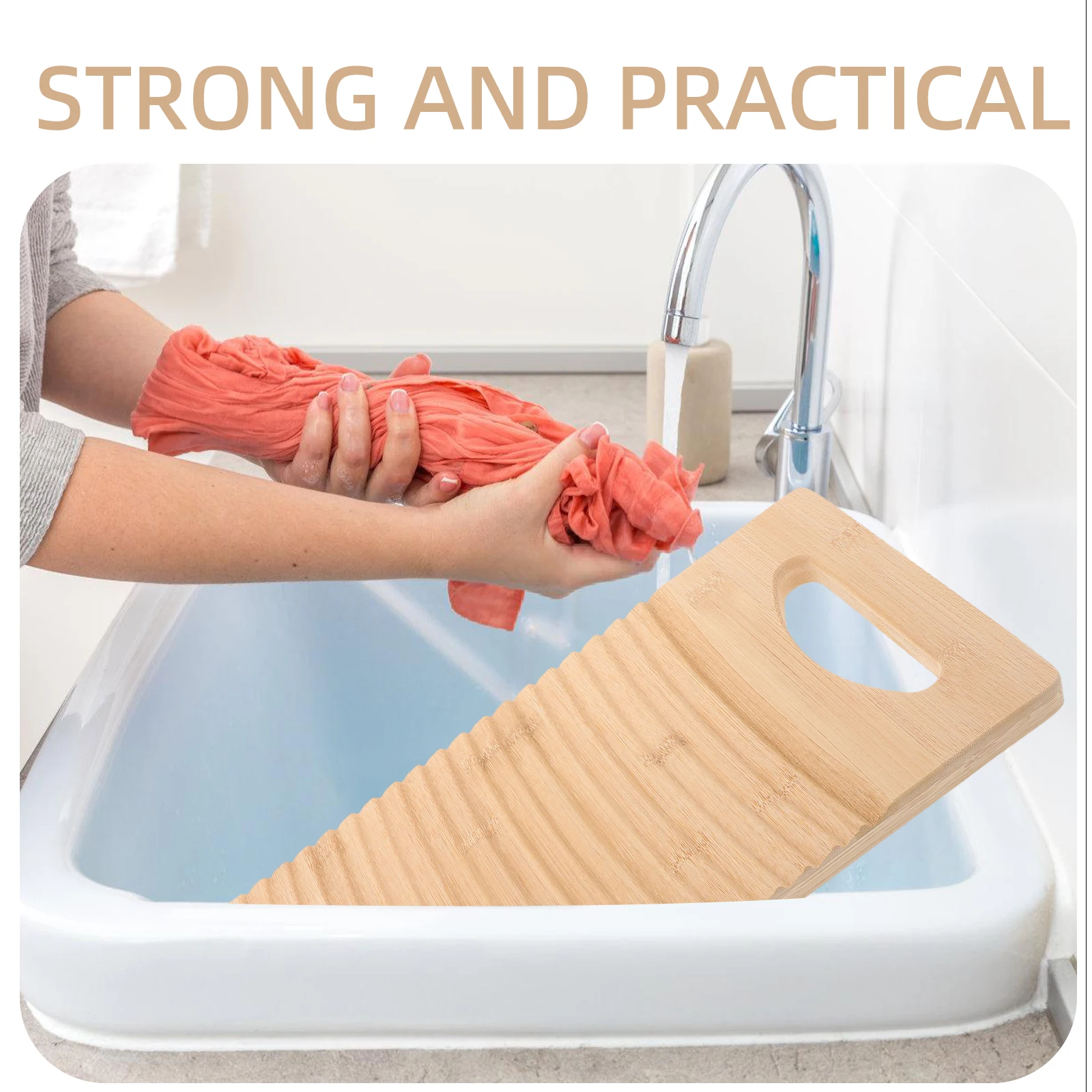 

Hand Wash Board Bamboo Laundry Board Cleaning Tool for Home Use Socks Clothes Home Washboard Washboard for School