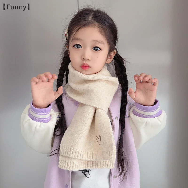 الأطفال قبعة ووشاح قطعتين مجموعة الخريف والشتاء الكورية نمط محبوك قبعة الطفل الدافئة كنزة صوفية من الصوف قبعة وشاح