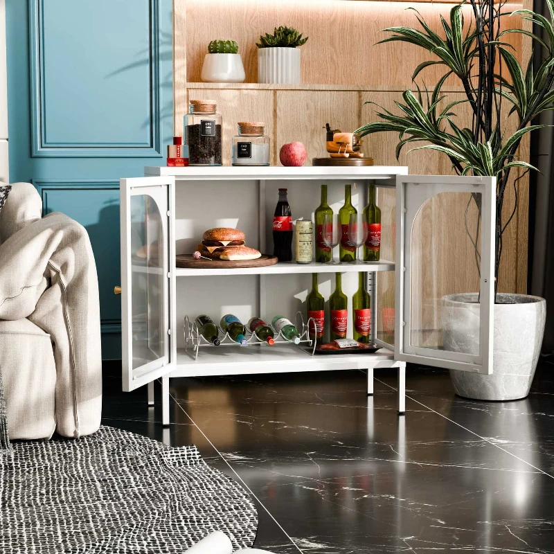 

All-steel side cabinets household and commercial dining room living room storage tableware