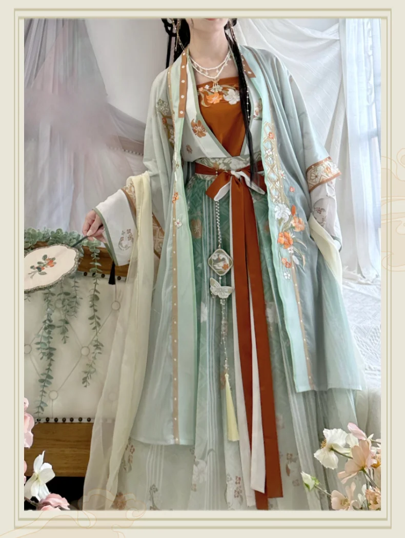 The Original Five-Piece Set of Song-Made Hanfu Women's Clothing