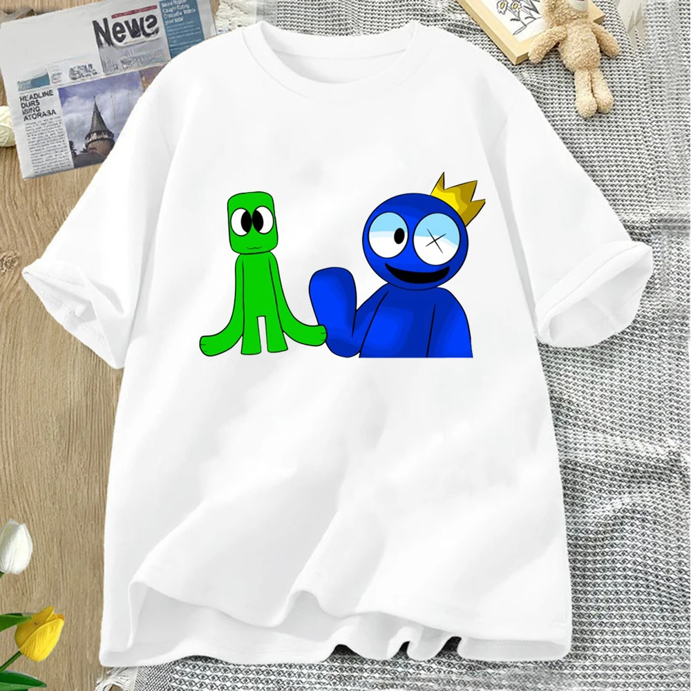 Rainbow Friends Birthday Shirt Corrupted Blue Red Green Orange Tees Family Matching Birthday Boy Comfortable Personality