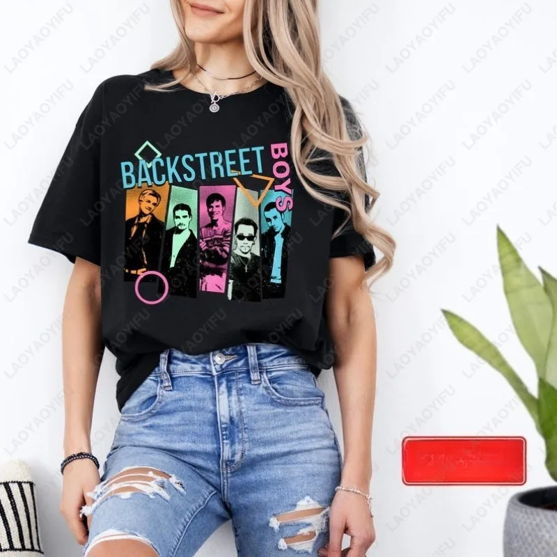Pop Music Bring Memory Back Street Men Women Boys Girls Cotton Tees Backstreet Boy Band BSB Rock Vintage Pop Tops Unisex Tshirt