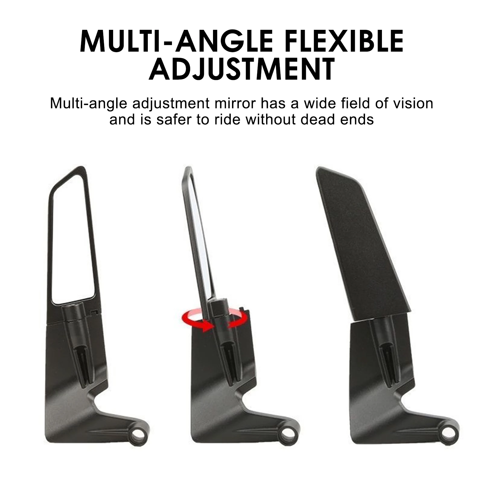 Racing Motorcycle Mirrors Rotating Side Mirrors Aluminum Rearview Mirror Designed for Super Sports Bikes