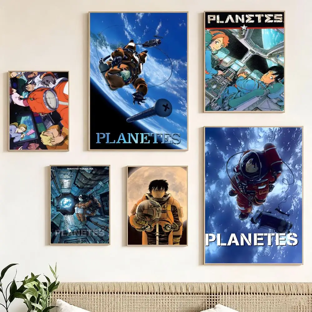 Japanese Anime P-Planetes Poster impermeable para el hogar sala de estar dormitorio bar decoracion estetica