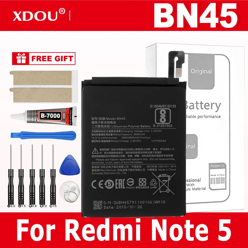 Brand New BN45 4000mAh Battery For Xiaomi Redmi Note 5 Note5