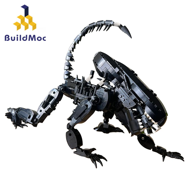 

Buildmoc Horror Movie Xenomorphed Mech Figures MOC Set Building Blocks Kits Toys for Children Kids Gifts Toy 665PCS Bricks