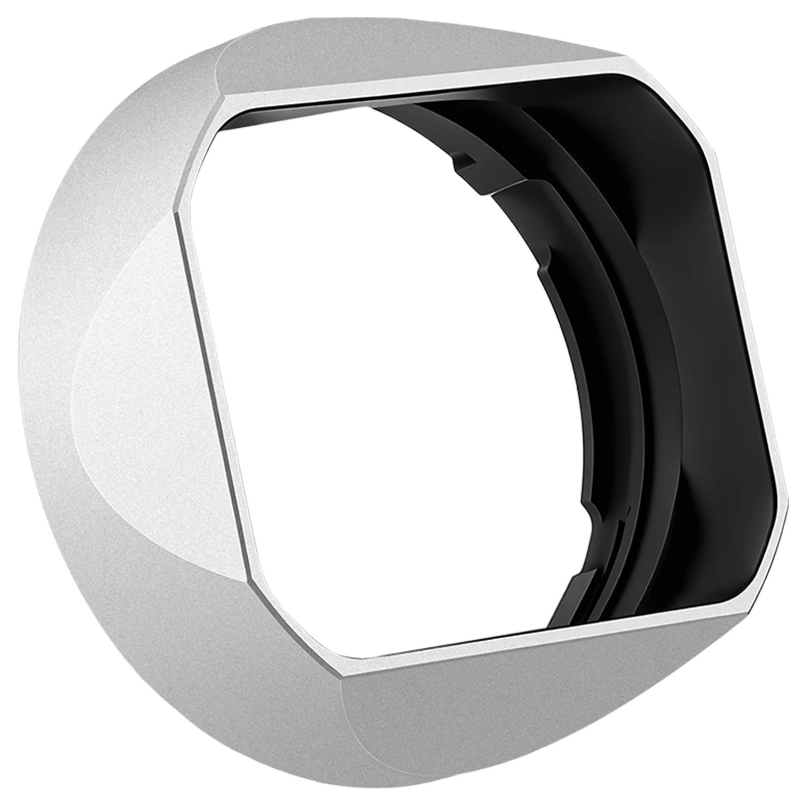 Haoge Bajonett-Vierkant-Gegenlichtblende aus Metall für Fujifilm XF 35mm F2 R WR/XF 23mm F2 R WR/XC 35mm F2 Objektiv mit Kappe Silber LH-35V-S – Detail 2