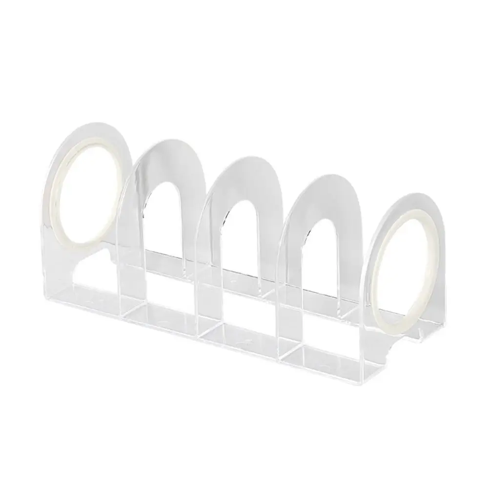 Risparmia spazio Maniglia Fermalibri Trasparente Durevole Divisore Supporto per libri Semplice Display Scrivania Rack di stoccaggio Ufficio scolastico