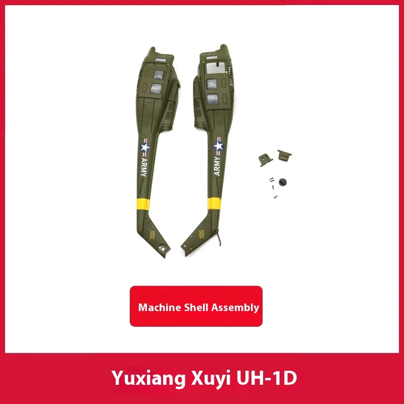 Accessoires d'hélicoptère Yuxiang F07v Uh-1d Huey, fusélisation, aile arrière, moteur, train d'atterrissage, hélice, rotor de queue, unité de gouvernail