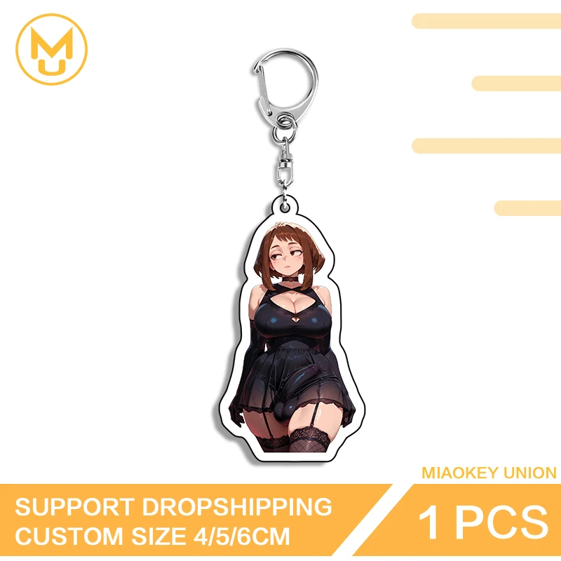Futanari Uraraka Ochako Sexy Hentai Samurai Key Chains Exclusive Lightweight Seductive Design Anime Jewelry Accessories Gifts