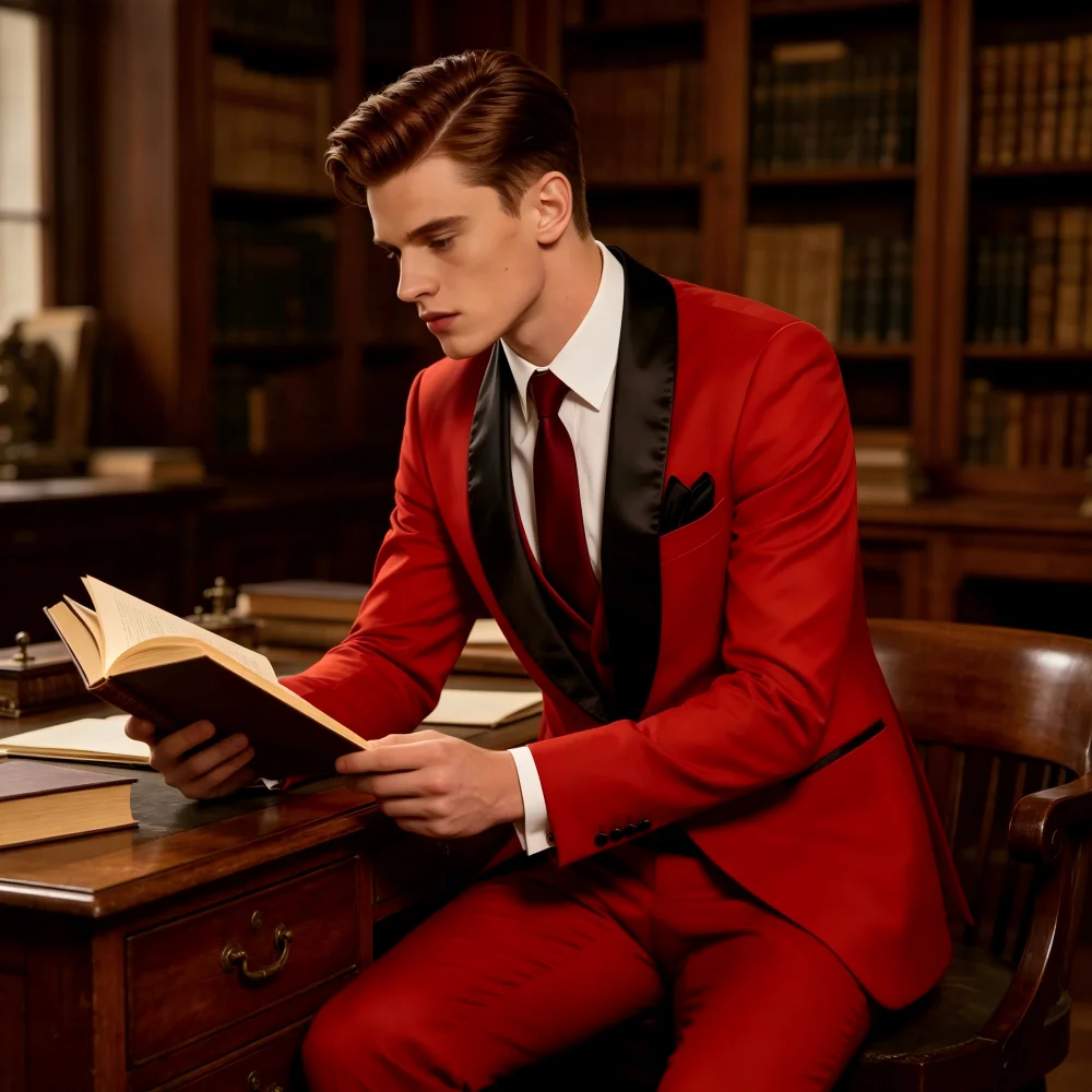 

plus Size Men's Elegant Unique Single Breasted Business Suit Set with Trousers for Host Groom Best Men in Grey Black Navy