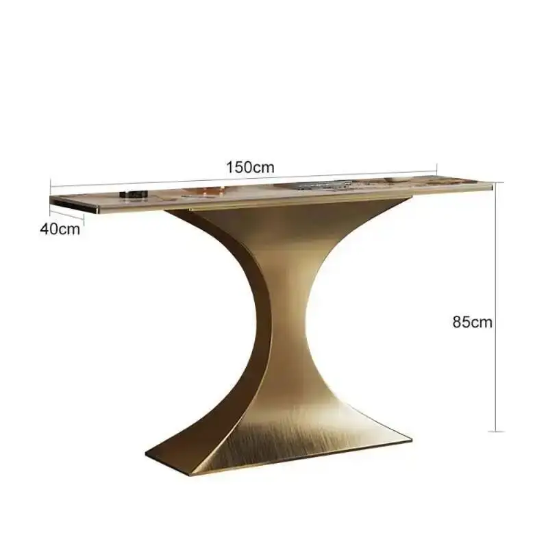 

Trendy Living Room Hallway Beauty Console Table Minimalist Marble Console Table Aesthetic Modern Tisch Wohnzimer Home Furniture