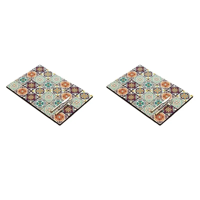 AT29-2X Retro Quick-Drying Water-Draining Mat For Kitchen Bar Countertops