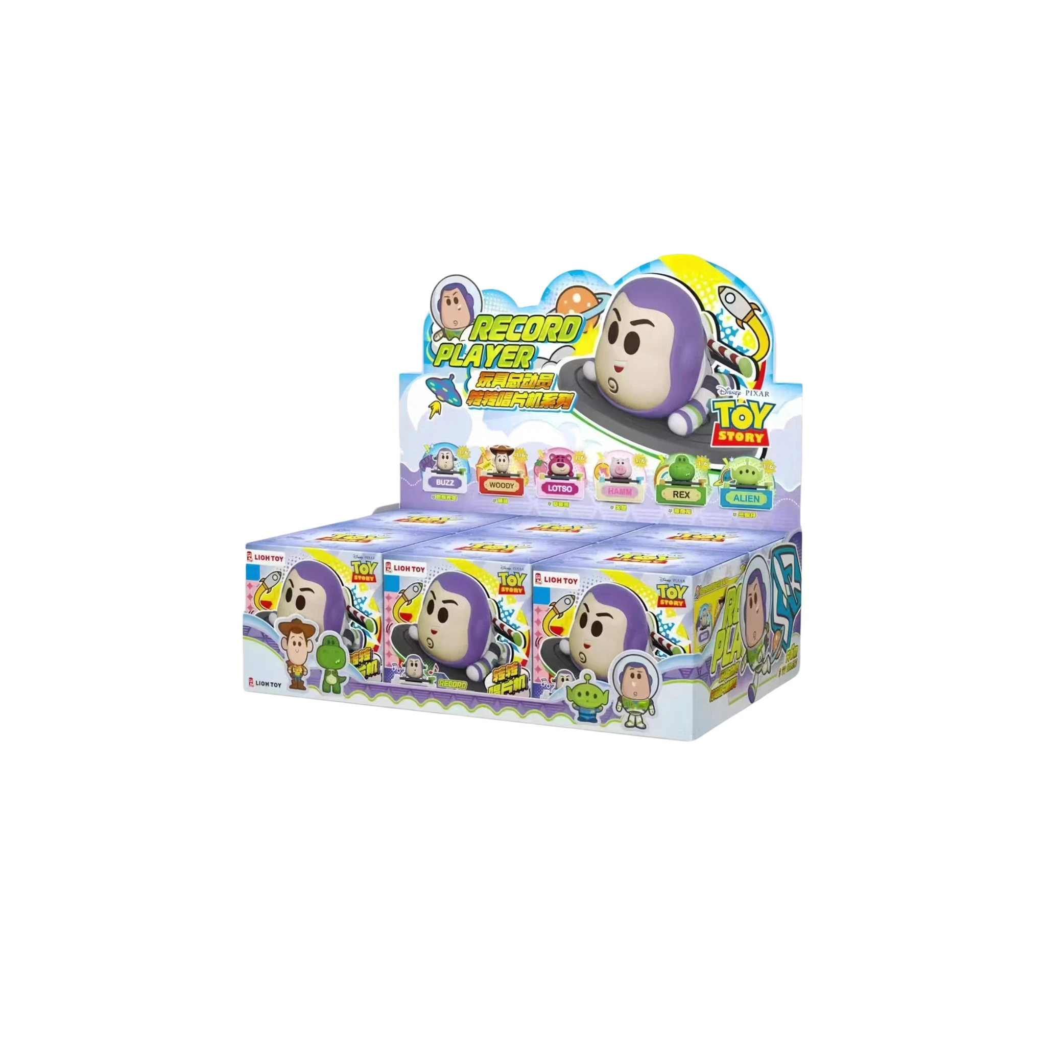 Nueva Serie de Figuras Coleccionables de Toy Story 5 en Caja Sorpresa, Diseño Retro de Tocadiscos, Personaje de Dibujos Animados, Caja Misteriosa de Regalo
