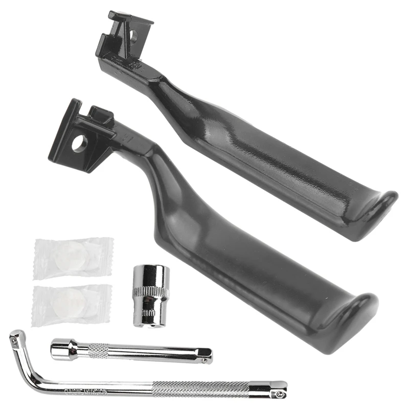 

NEW-Inside Door Handles Set Pair LH RH METAL With Tool For Ford F150 F250 F350 BRONCO 87-96