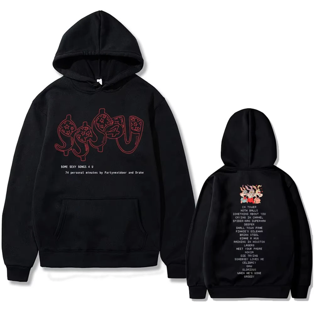 

Rapper PARTYNEXTDOOR & Drake Some Sexy Songs 4 U SSS4U Album 2025 Merch Hoodie Men Women Fashion Hip Hop Oversized Sweatshirt