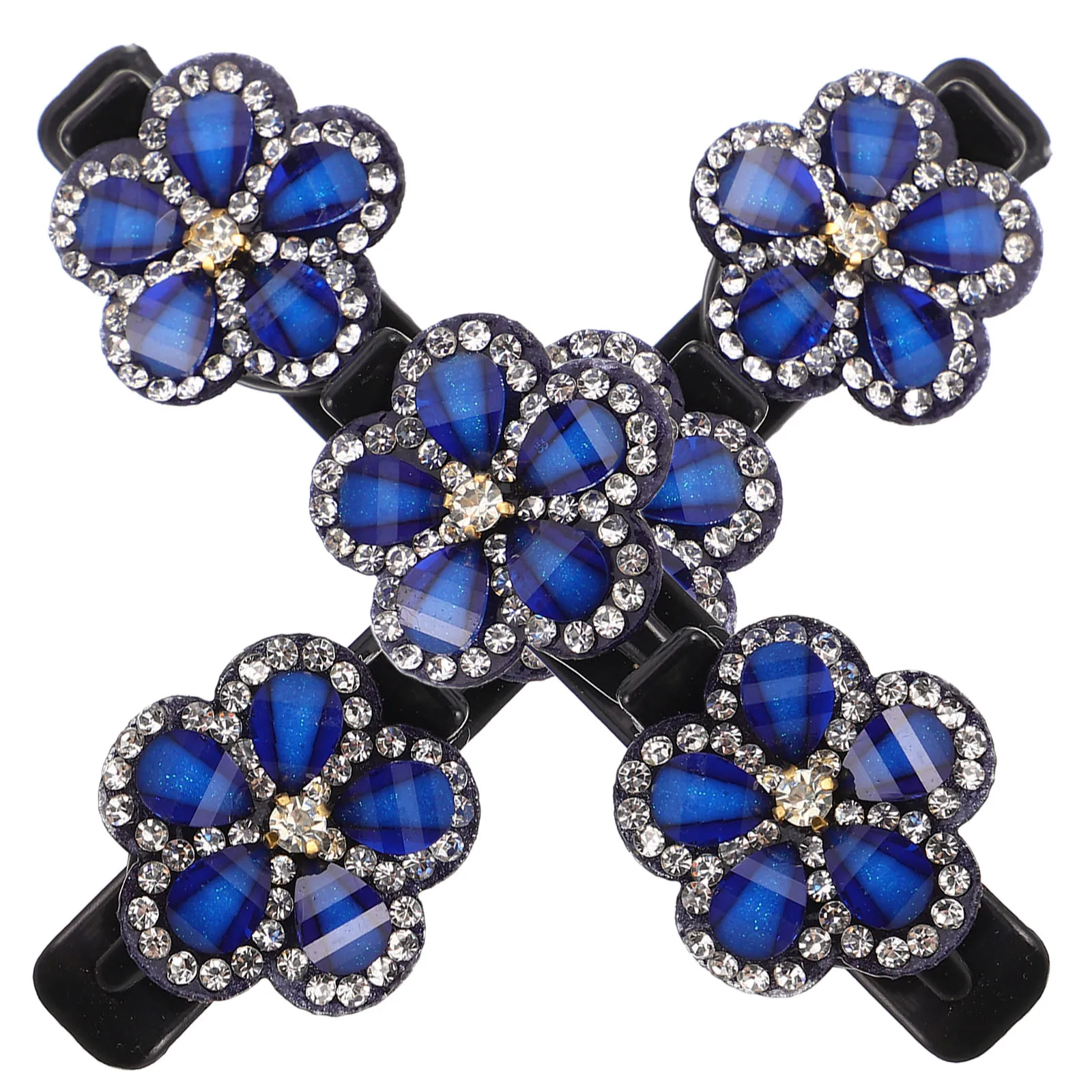 

2 Pcs Bridal Hair Accessories Wedding Jewelry Vintage Plastic Flower Headwear Bride