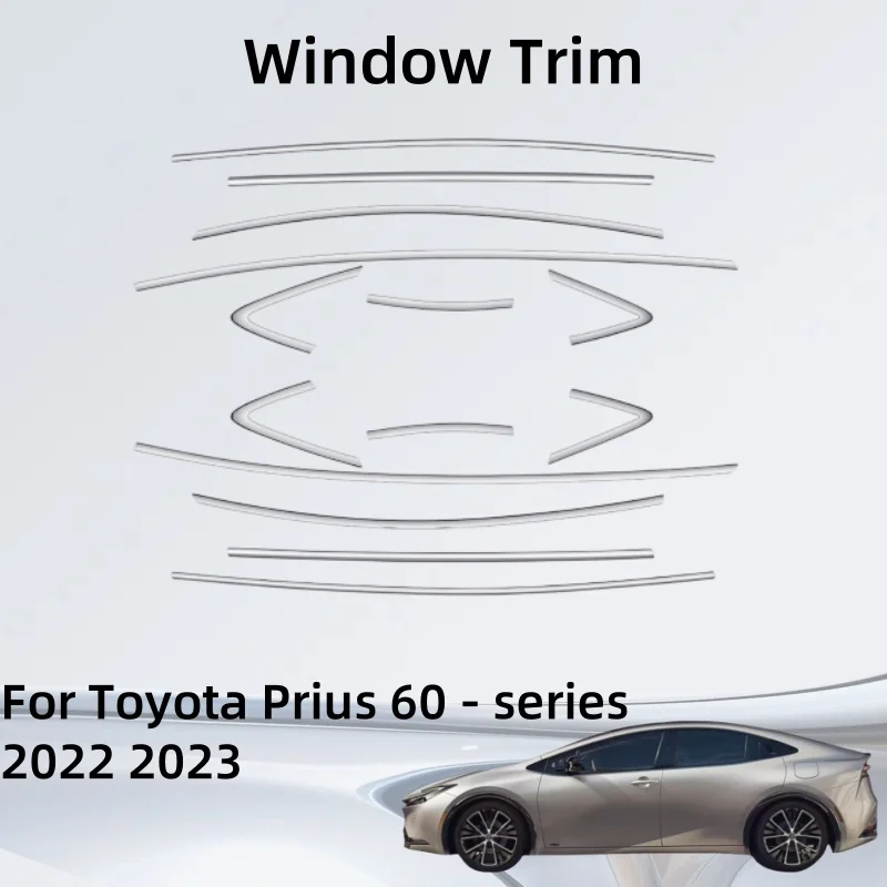 

Window Trim For Toyota Prius 60 - series 2022 2023 Car Accessories Exterior Components Decorate Trim Paste Style