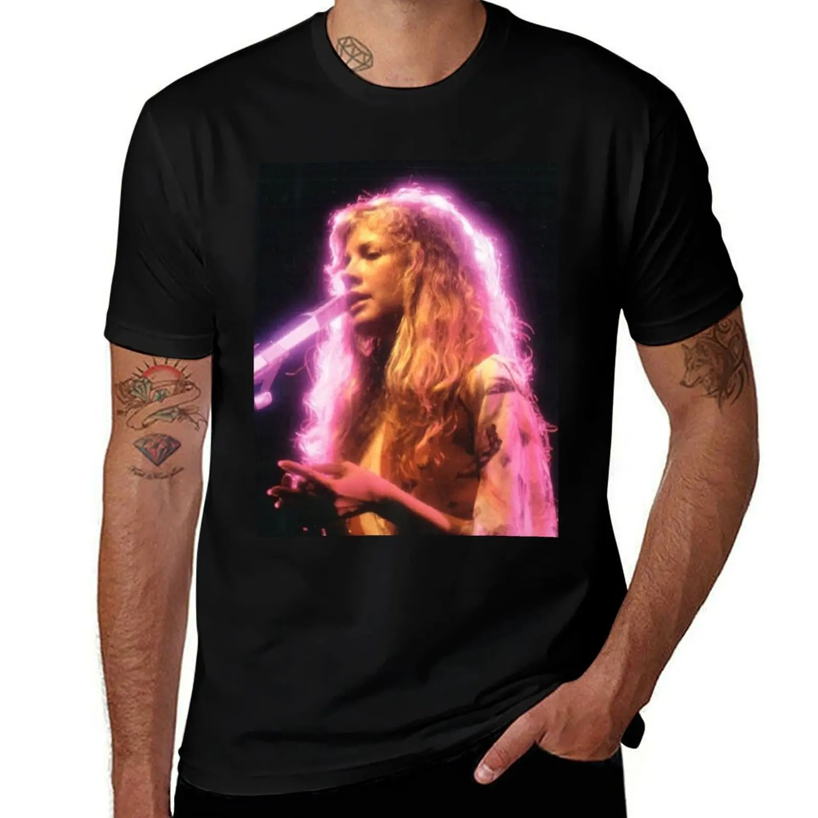 

cotton T-Shirt Stevie funny T-Shirt shirts man Nicks Performing dark designer t shirts shirts t t humor