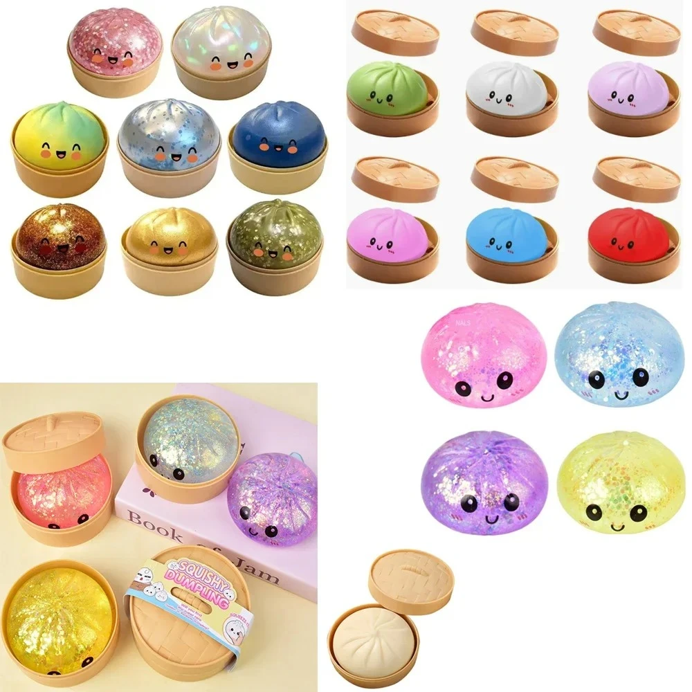 Colorful Simulated Dumpling Blind Box Squishy Toy - Relaxing Antistress Squeeze Reliever Happiness Enhancer Anxiety Relief
