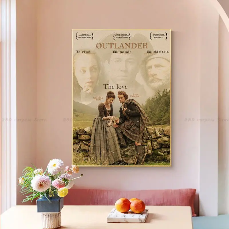 Outlander TV Series Show Good Quality Prints and Posters Vintage Room Home Bar Cafe Decor Decor Art Wall Stickers