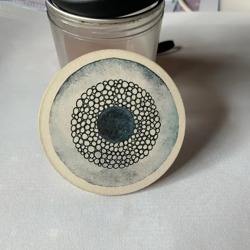 6 Pack Fruit Pattern Coasters Wooden Heat Resistant Nonslip Drink Mats For Coffee Table Kitchen Dining Room 37JD